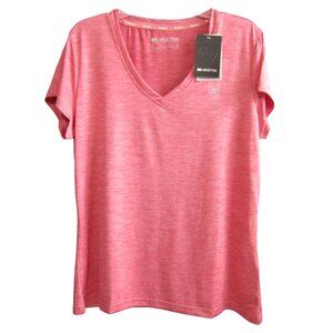 Ariat Tek Laguna Short Sleeve Baselayer Womens Size XL Slate Rose Heather Pink